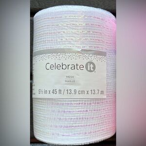 Mesh for Wreaths, Garlands ~ NEW ~ White
